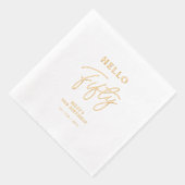 Bonjour Cinquante | Script moderne 50e fête d'anni (Droite)