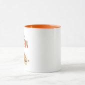 Bonjour Citrouille Fall Café Mug (Centre)