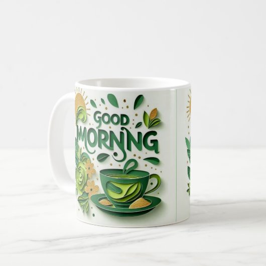 Bonjour classique Mug (Devant gauche)