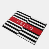 Bonjour compensez le tapis de porte rayé (Incliné)