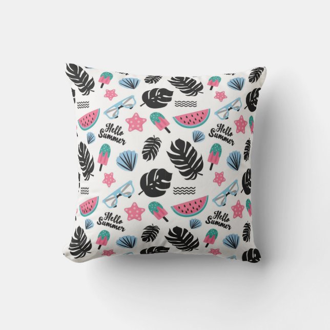 Bonjour Coussin extérieur été (Recto)