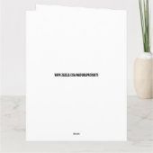 BONJOUR D'ANNIVERSAIRE AMUSANT CARTE DE GRÂCE À BO (Dos)