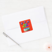 BONJOUR D'ANNIVERSAIRE CAKE STICKER (Enveloppe)