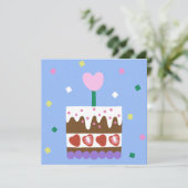 BONJOUR D'ANNIVERSAIRE Carte à billet plat (Debout devant)