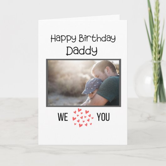 BONJOUR D'ANNIVERSAIRE DE LA CARTE DADDY PHOTO ET  (Devant)