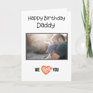 BONJOUR D'ANNIVERSAIRE DE LA CARTE DADDY PHOTO ET