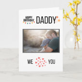 BONJOUR D'ANNIVERSAIRE DE LA CARTE DADDY PHOTO ET  (Fleur jaune)