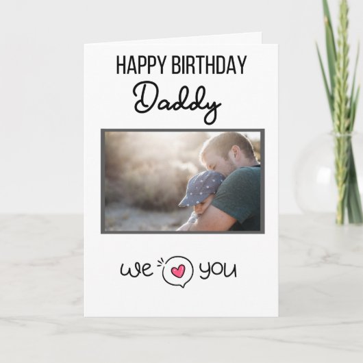 BONJOUR D'ANNIVERSAIRE DE LA CARTE DADDY PHOTO ET  (Devant)