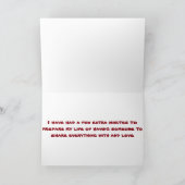 BONJOUR D'ANNIVERSAIRE DE VOTRE CARTE DE "TWIN" (Intérieur)