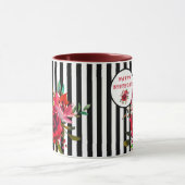 BONJOUR D'ANNIVERSAIRE ÉTONNANT FLORAL CAFÉ MUG (Centre)