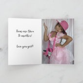 BONJOUR D'ANNIVERSAIRE FILLE Carte (Intérieur)