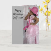 BONJOUR D'ANNIVERSAIRE FILLE Carte (Fleur jaune)