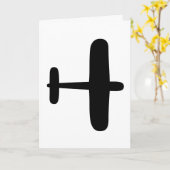 BONJOUR D'ANNIVERSAIRE FLYBOY AIRPLANE PILOT CARTE (Fleur jaune)