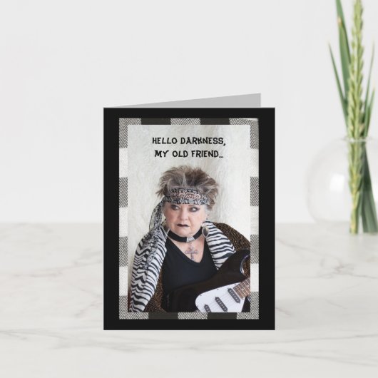 Bonjour Darkness, mon vieil ami drôle Carte (Devant)