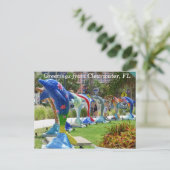 Bonjour dauphin de Clearwater Florida carte postal (Debout devant)