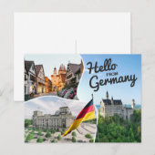 Bonjour de Allemagne Carte postale (Devant / Derrière)