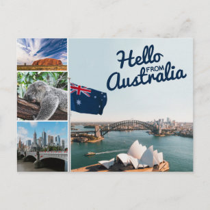 Bonjour de Australie carte postale