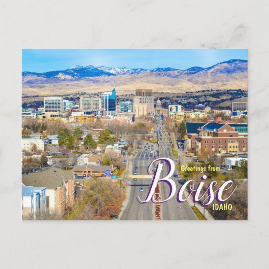 Bonjour de Boise Idaho Carte Postale (Devant)