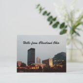 BONJOUR, DE CLEVELAND, Carte postale OHIO (Debout devant)