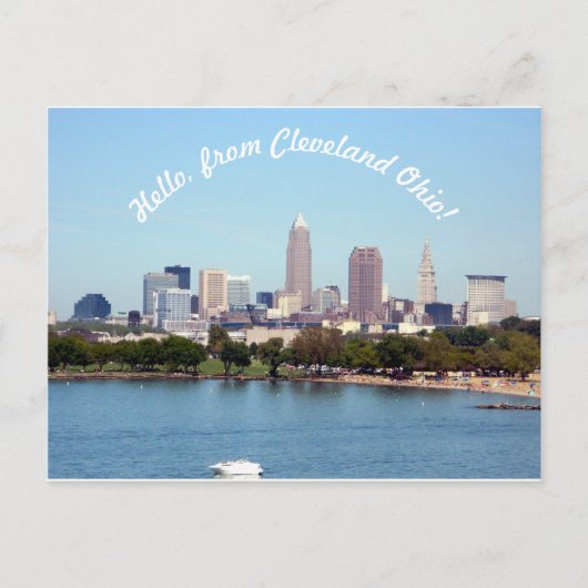 Bonjour de Cleveland OH carte postale (Devant)