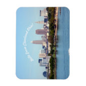 Bonjour de Cleveland Ohio Lake Skyline Magnet (Vertical)
