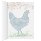 Bonjour de Delaware Blue Hen Chicken Blank (Intérieur (Droit))