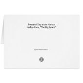 Bonjour de Kona, Hawaii (Dos Horizontal)