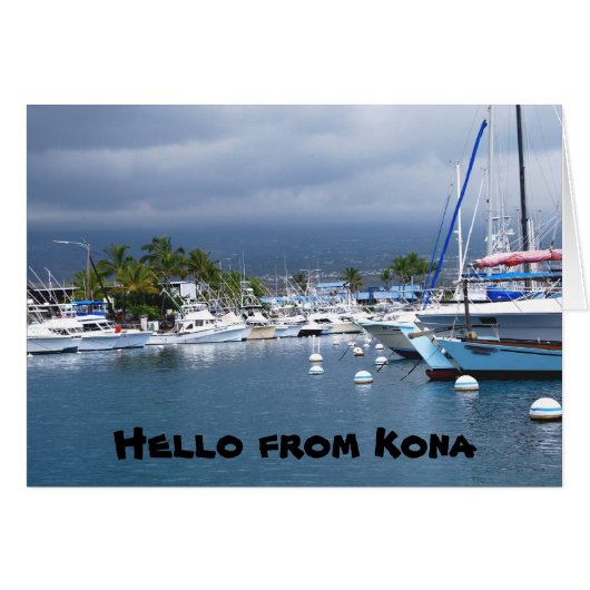 Bonjour de Kona, Hawaii (Devant horizontal)
