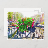 Bonjour de la carte postale d'Amsterdam (Devant / Derrière)