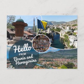 Bonjour de la carte postale de Bosnie-Herzégovine