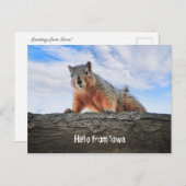 Bonjour De La Carte Postale Iowa (Devant / Derrière)