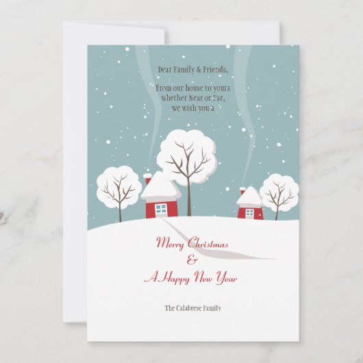 Bonjour de notre maison à votre carte (Devant)