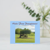 Bonjour De Pennsylvanie ! Carte postale (Debout devant)