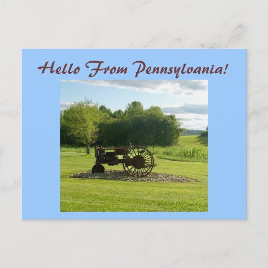 Bonjour De Pennsylvanie ! Carte postale (Devant)