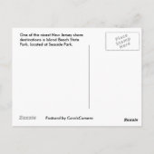 Bonjour De Sunny New Jersey Shore Carte Postale (Dos)