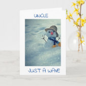 BONJOUR DE VOTRE **ANNIVERSAIRE ONCLE** CARTE (Fleur jaune)