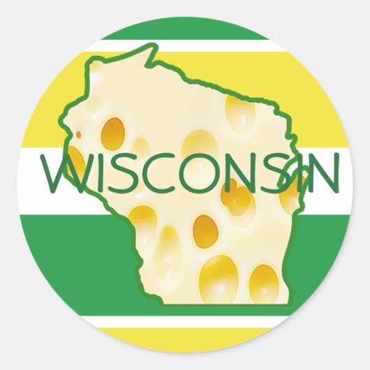 Bonjour de Wisconsin Swiss Cheese Head Stickers (Devant)