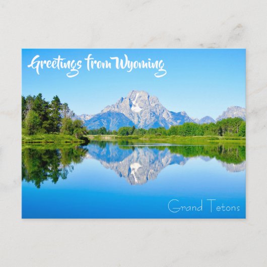 Bonjour de Wyoming Grand Tetons carte postale (Devant)
