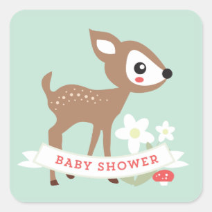 Bonjour Deer ! Stickers baby shower