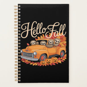 Bonjour drôle de paresseux d'automne Halloween pum
