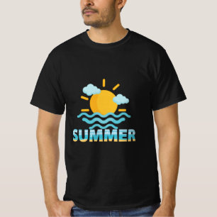 Bonjour école, Bonjour été soleil vacances T-shirt