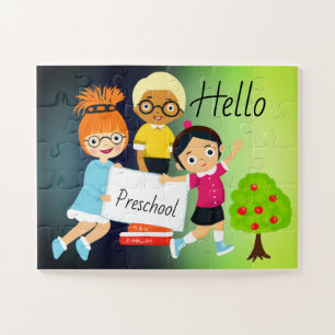 Bonjour Enfants de Maternelle Puzzle