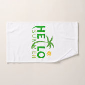 Bonjour été (Serviette à main)