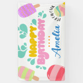 Bonjour été ! Bannière Invitation de la fête du po (Vertical)