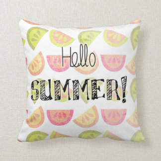 Bonjour été ! Coussin brun grisâtre