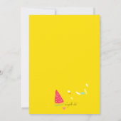 Bonjour été dans Invitation Jaune (Dos)