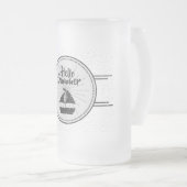 Bonjour Été Frosted Glass Beer Mug (Devant droit)