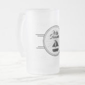 Bonjour Été Frosted Glass Beer Mug (Devant gauche)