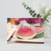 Bonjour Été // Invitation de fête personnalisable (Debout devant)