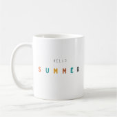 Bonjour été Mugs moderne (Gauche)